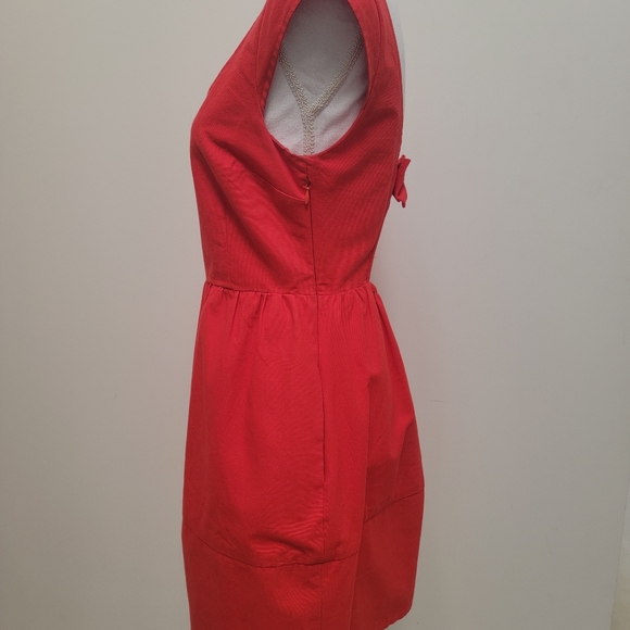 American Eagle Outfitters Red Dress with Bow Size 4 - Picture 2 of 5